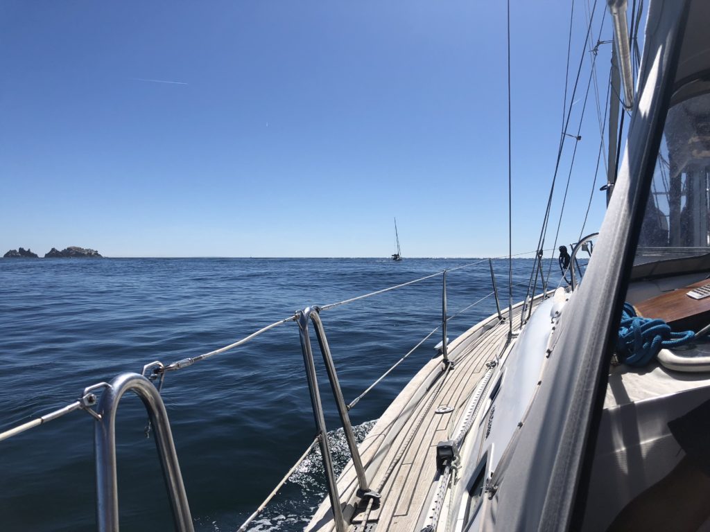 Het begin van de Alderney Swinge